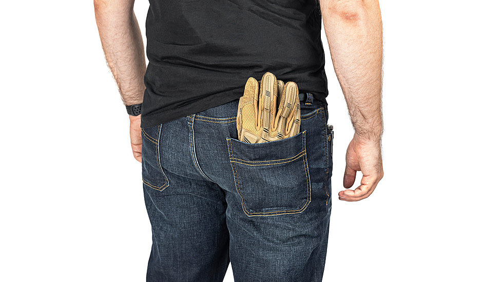 TRYBE Tactical All Purpose Denim Jean - Men's, Slim Fit, Blue/Medium wash, 44-36, TACJNSLMMD-44-36