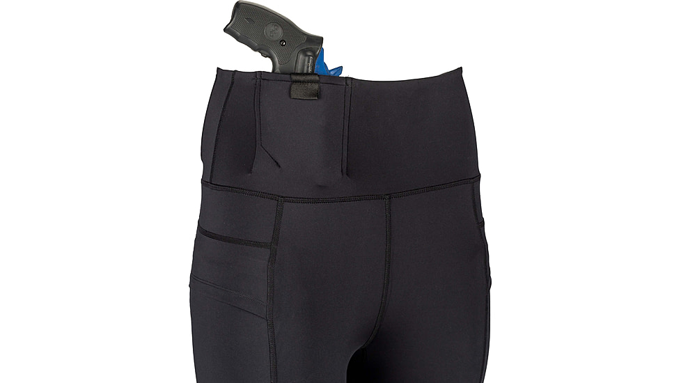 TRYBE Tactical Perfect Fit Front/Rear Concealed Carry Legging - Womens, Black, S, PFFRCCWL-S