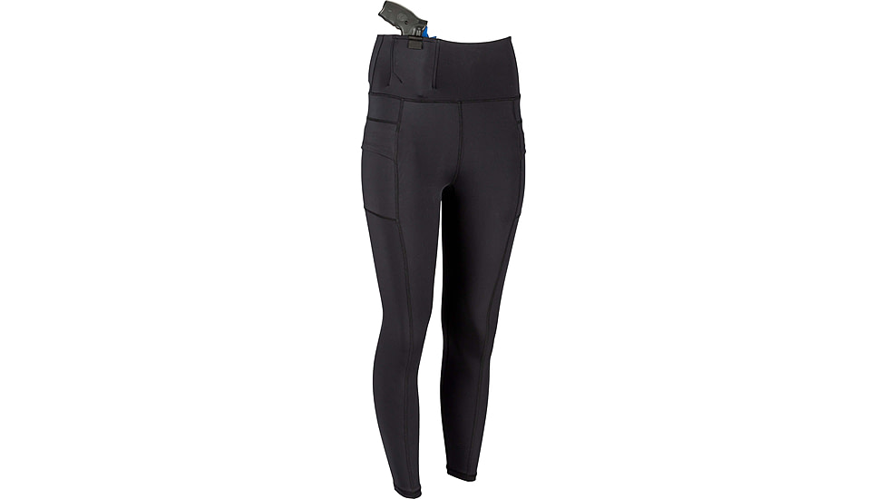 TRYBE Tactical Perfect Fit Front/Rear Concealed Carry Legging - Womens, Black, S, PFFRCCWL-S