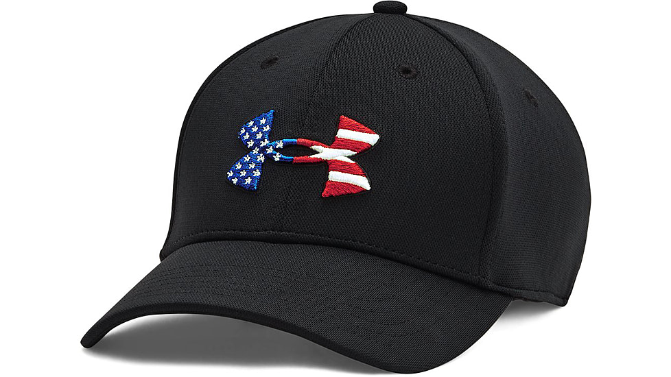 Under Armour Freedom Blitzing Hat - Mens, Black / Black, Medium, 1362236001S-M