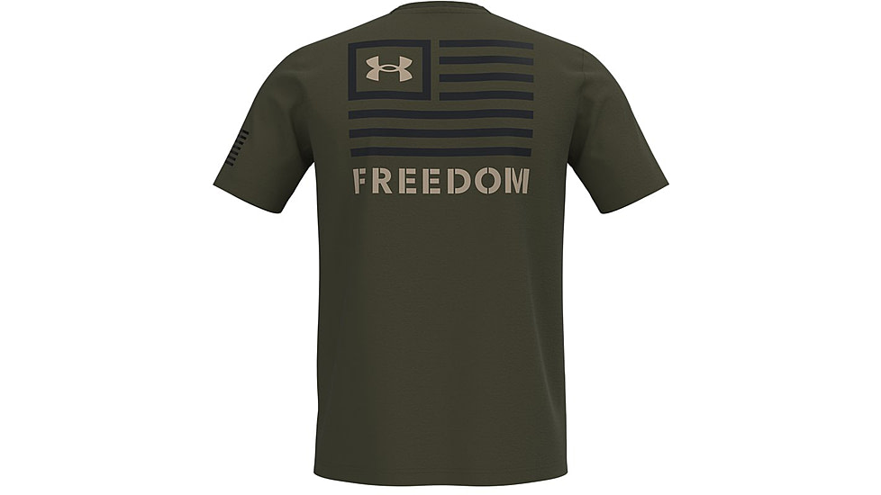 Under Armour Freedom Banner T-Shirt - Men's, Marine OD Green, Medium, 1370818390MD