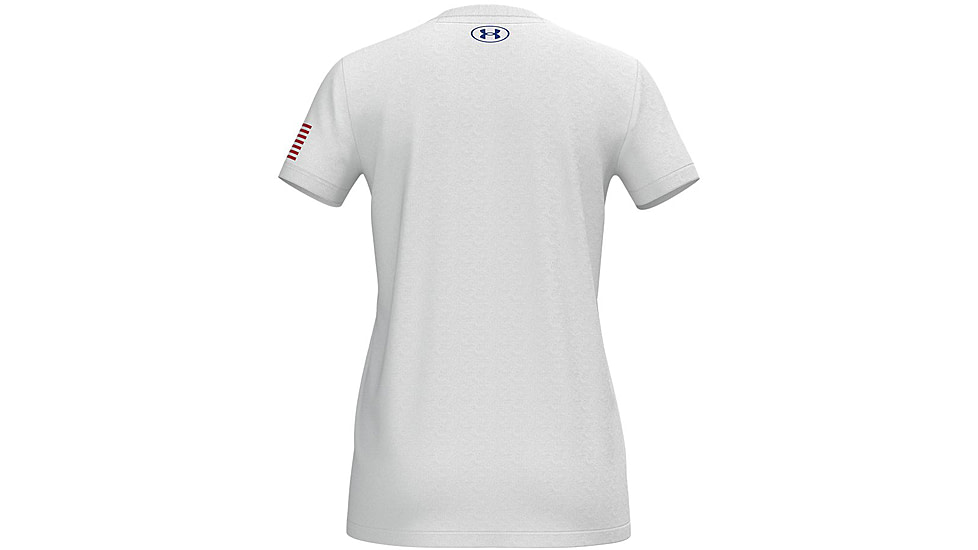 Under Armour New Freedom Logo T-Shirt - Womens, White, Small, 1370815100SM