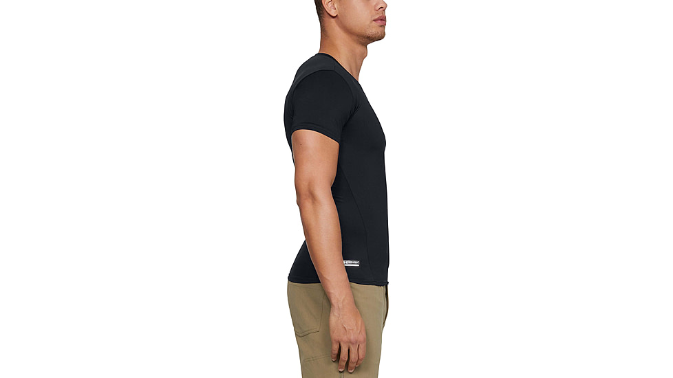 Under Armour Tactical HeatGear Compression V-Neck T-Shirt - Mens, Black, 2X-Large, 12160100012X
