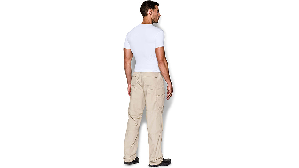 Under Armour Tactical HeatGear Compression V-Neck T-Shirt - Mens, White, 2X-Large, 12160101002X