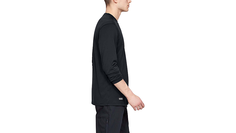 Under Armour Tactical UA Tech Long Sleeve T-Shirt - Mens, Black, X-Large, 1248196001XL