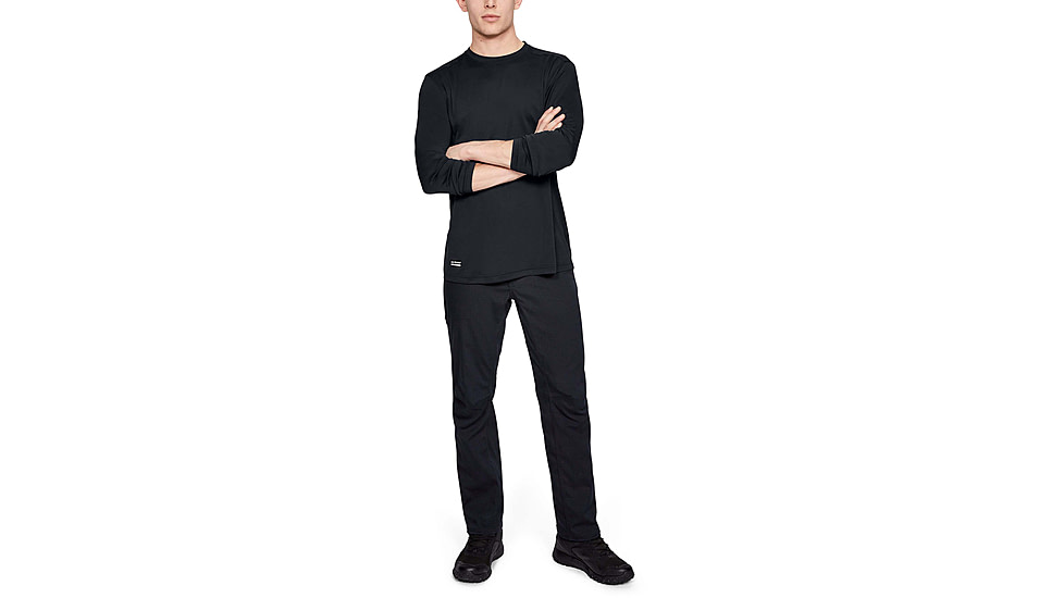 Under Armour Tactical UA Tech Long Sleeve T-Shirt - Mens, Black, X-Large, 1248196001XL