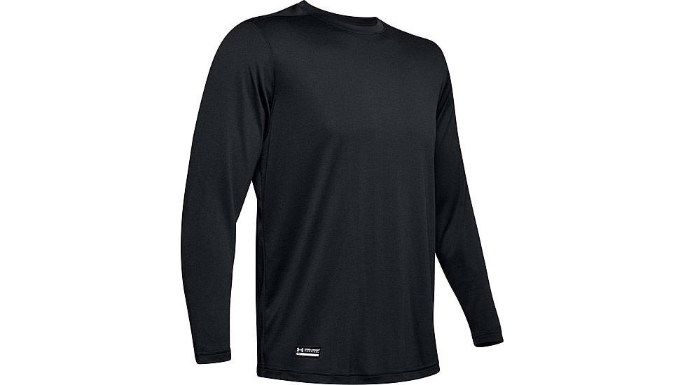 Under Armour Tactical UA Tech Long Sleeve T-Shirt - Mens, Black, X-Large, 1248196001XL