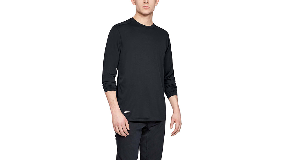 Under Armour Tactical UA Tech Long Sleeve T-Shirt - Mens, Black, X-Large, 1248196001XL