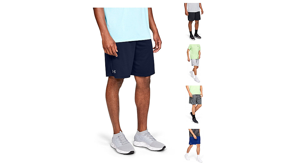 Under Armour Tech Mesh Shorts - Men's, Academy, Black, Mod Gray, Pitch Gray, Royal