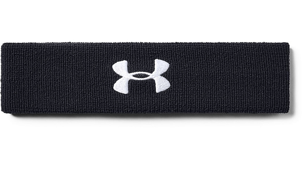 Under Armour UA Performance Headband, Black, One Size Fits All, 1276990001OSFA