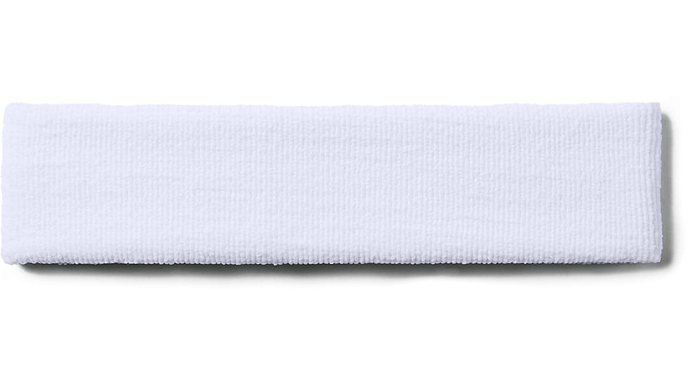 Under Armour UA Performance Headband, White, One Size Fits All, 1276990100OSFA