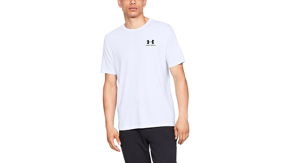 Under Armour UA Sportstyle Left Chest T-Shirt - Mens, White, 4X-Large, 13267991004XL