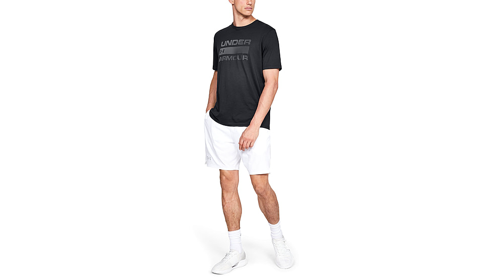 Under Armour UA Team Issue Wordmark Short Sleeve Shirt - Mens, Extra Large, Black, 1329582001XL