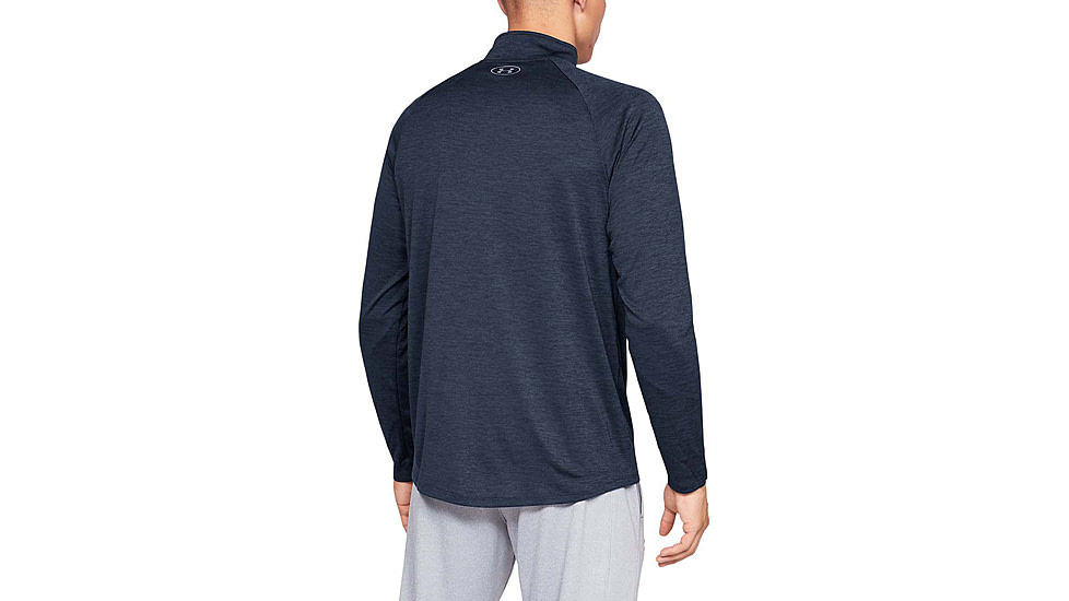 Under Armour UA Tech 1/2 Zip Long Sleeve Shirt - Mens, Academy/Steel, 2X-Large, 13284954092X