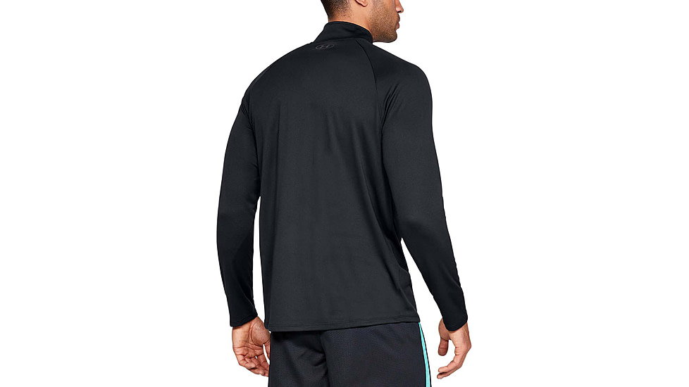 Under Armour UA Tech 1/2 Zip Long Sleeve Shirt - Mens, Black, 3X-Large, 13284950013X