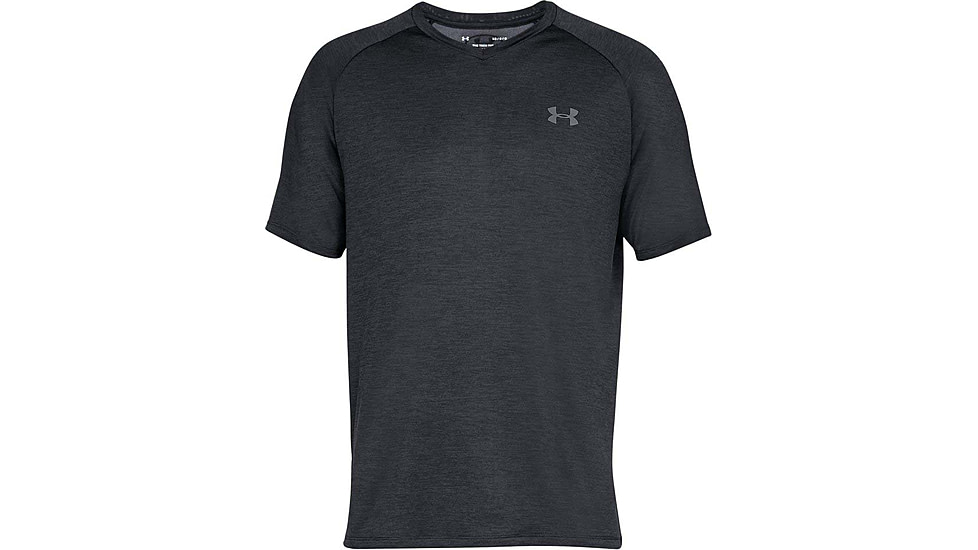 Under Armour UA Tech 2.0 V-Neck T-Shirt - Mens, Black, Small, 1328190001SM
