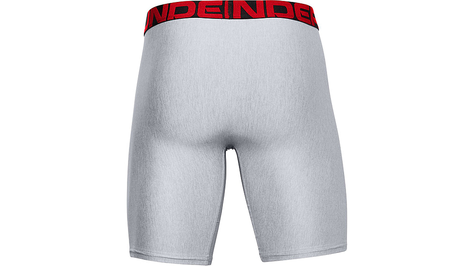 Under Armour UA Tech 9in Boxer 2 Pack - Mens, Mod Gray Light Heather, Small, 1363622011SM