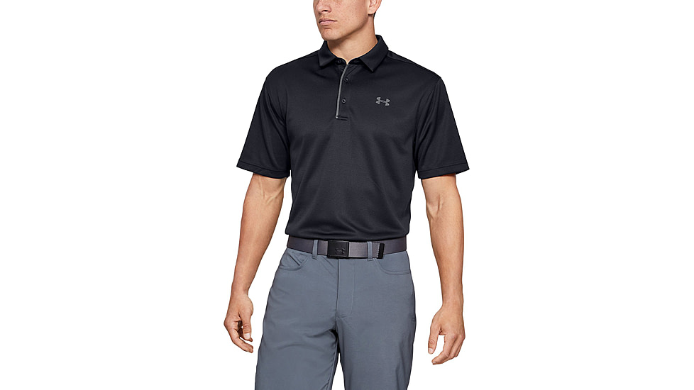 Under Armour UA Tech Polo - Mens, Black, Medium, 1290140001MD