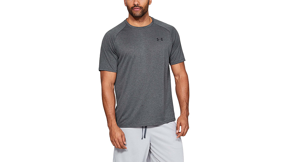 Under Armour UA Tech Short Sleeve Tee 2.0 - Mens, Carbon Heather, X-Large, 1326413090XL