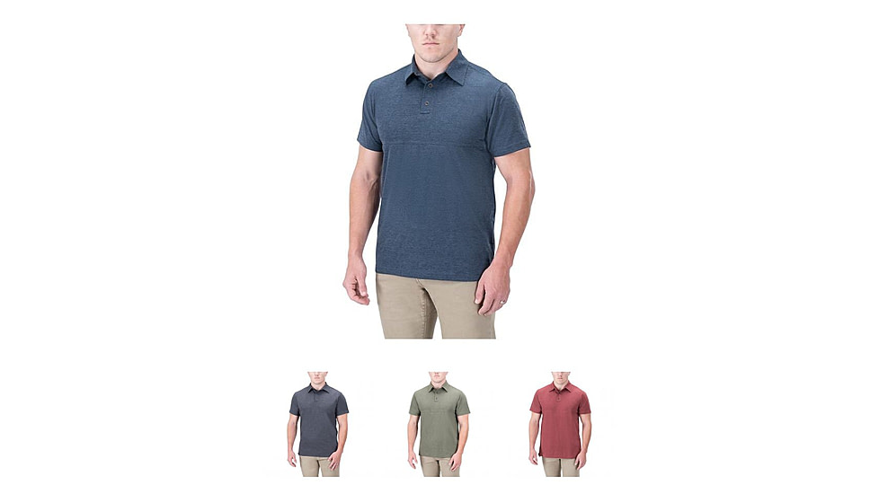 Vertx Assessor Polo 2.0 - Men's, Deep Water Blue, Heather Black, Ranger Green, Reaper Red