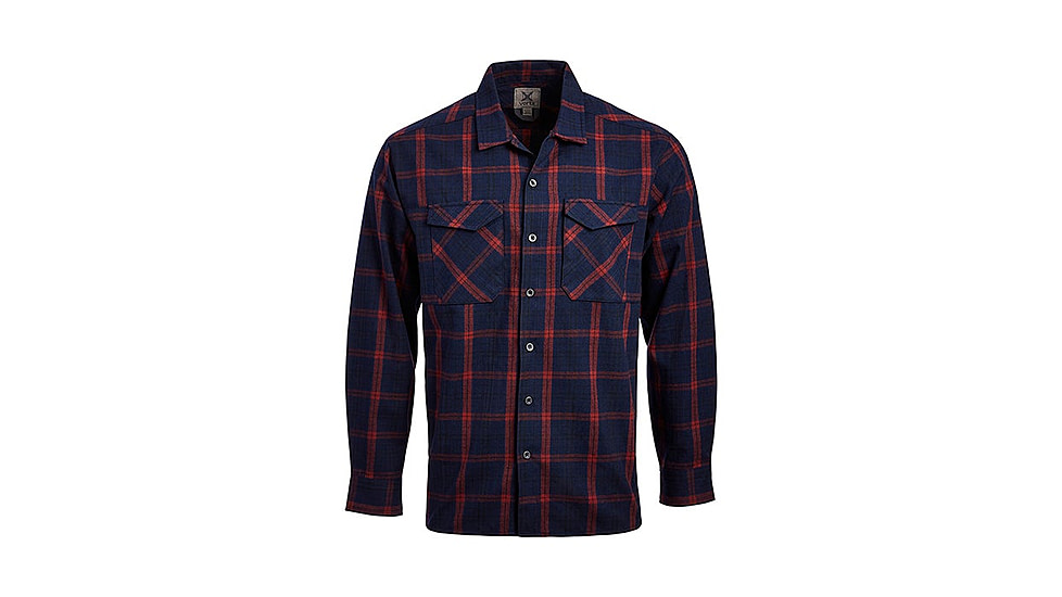 Vertx Canyon River Flannel - Mens, Midnight Clay Plaid, Extra Large, F1 VTX1500 MDCP XLARGE