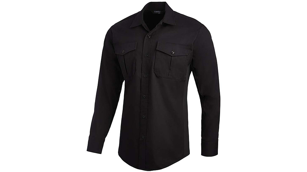 Vertx Fusion Flex Long Sleeve Shirt, Black - VTX8240BK2XLLONG