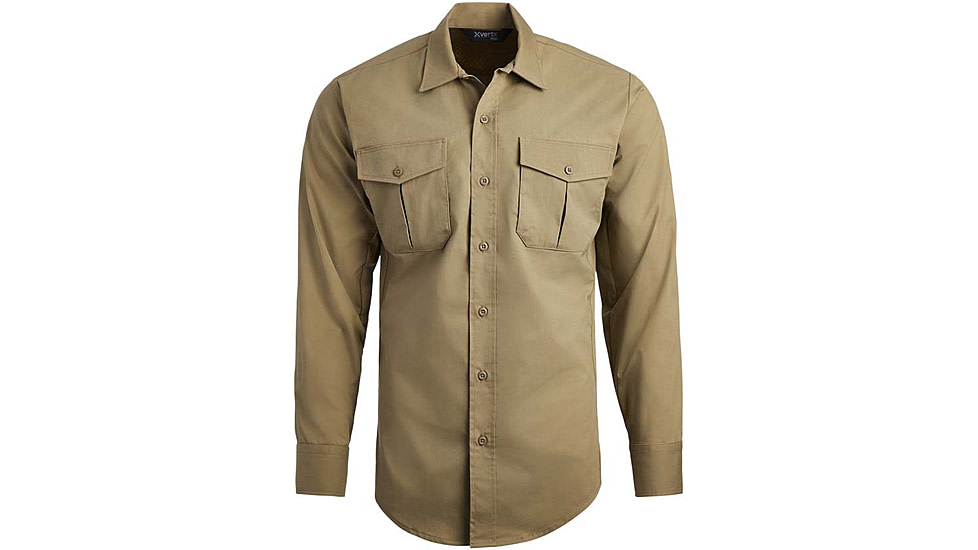 Vertx Fusion Flex Long Sleeve Shirt, Desert Tan - VTX8240DT2XLLONG