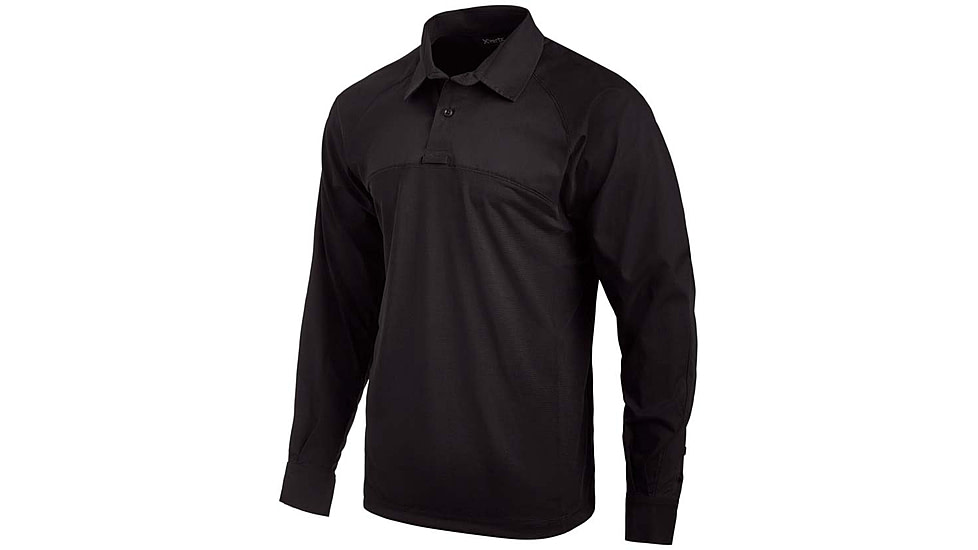 Vertx Fusion Flex Performance Hybrid Long Sleeve Shirt - Mens, Black, Long, 2XL, VTX8255BK2XLLONG