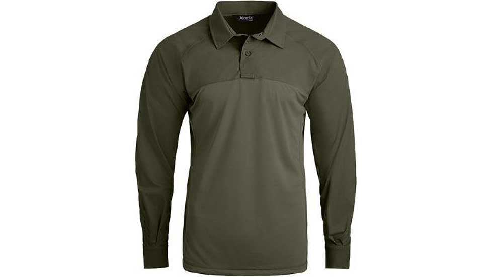 Vertx Fusion Flex Performance Hybrid Shirt - Long Sleeve, Od Green - VTX8255OD2XLLONG