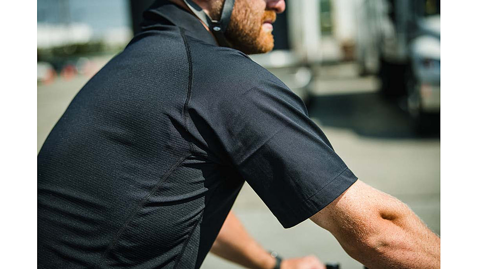 Vertx Fusion Flex Performance Hybrid Shirt - Short Sleeve, Black - VTX8250BK2XLNA