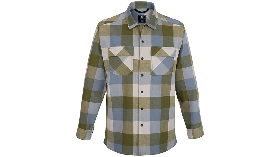 Vertx Last Line Stretch Flannel - Mens, Green Mountain Buffalo Plaid, 2XL, F1 VTX1535 GMBP 2XL N/A