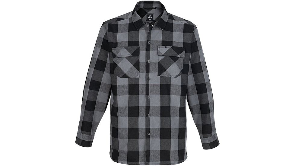 Vertx Last Line Stretch Flannel - Mens, Marshland Grey Plaid, 2XL, F1 VTX1535 MSHGP 2XL N/A