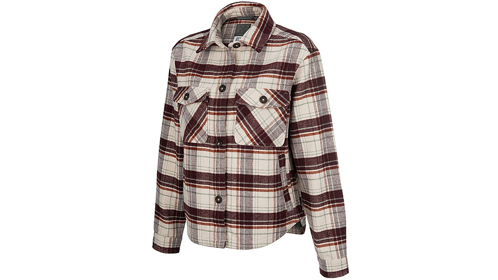Vertx Lena Long Sleeve Shirt Jacket - Womens, Burnt Cherry Plaid, Large, F1 VTX7039 BRCP LARGE N/A