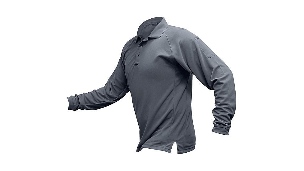 Vertx Coldblack Long Sleeve Polo - Men's, Extra Small, Regular, Grey, F1 VTX4020P GY XSMALL