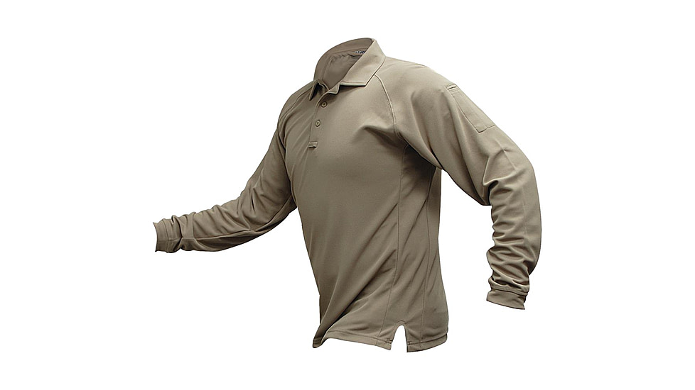 Vertx Men's Coldback Long Sleeve Polo Shirt, Tan, Size Extra Large VTX4020TNP-XLARGE