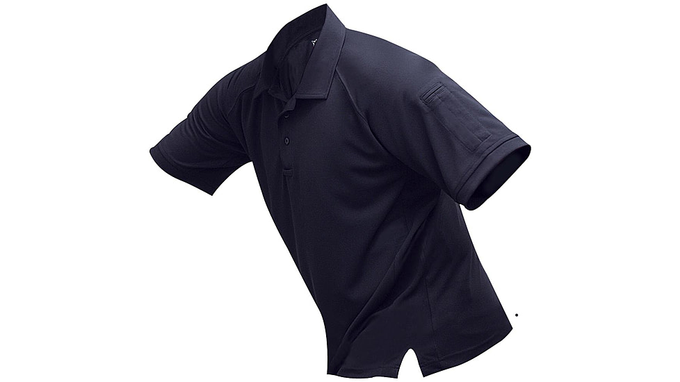 Vertx Men's Coldblack Short Sleeve Polo Shirt, Navy, Size Large VTX4000NVP-LARGE