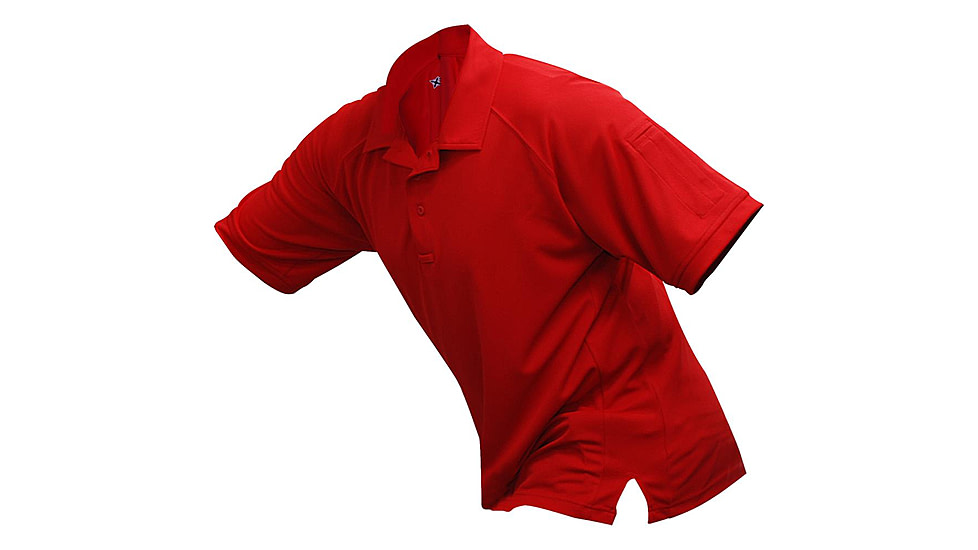 Vertx Men's Coldblack Short Sleeve Polo Shirt, Red, Size Medium VTX4000RDP-MEDIUM