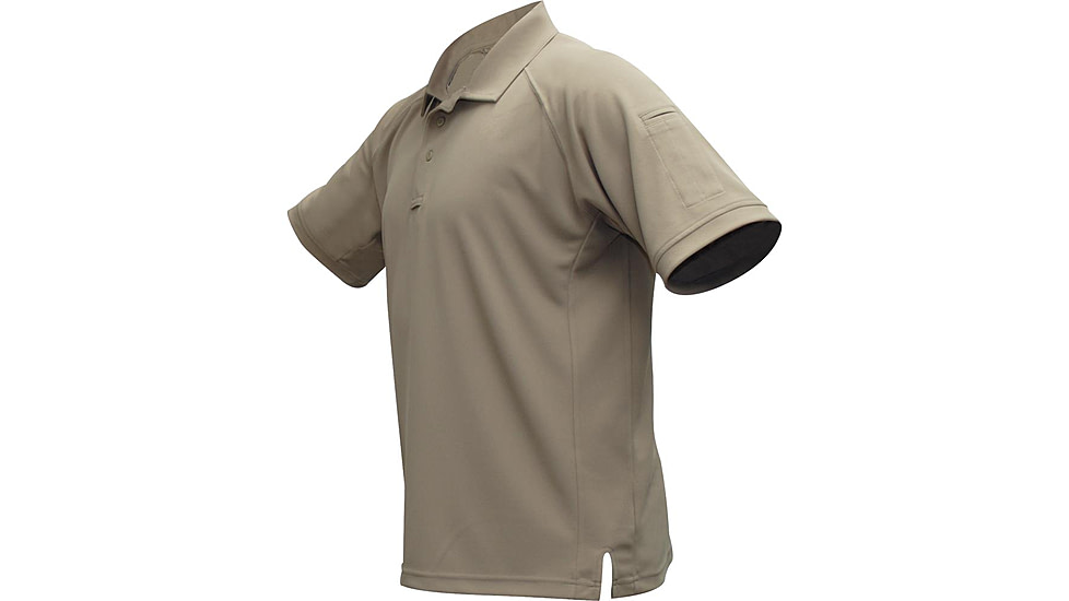 Vertx Men's Coldblack Short Sleeve Polo Shirt, Tan, Size Extra Small VTX4000TNP-XSMALL