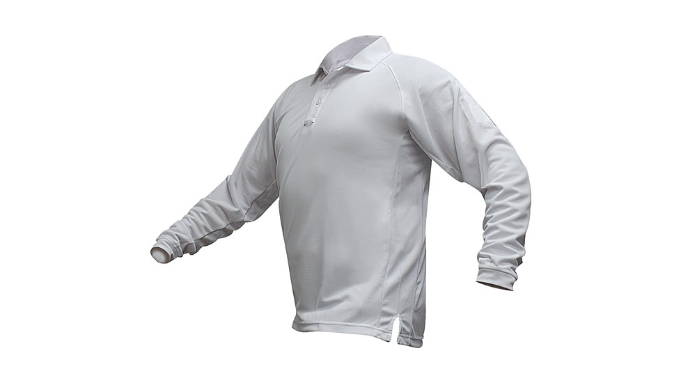 Vertx Coldblack Long Sleeve Polo - Men's, Medium, Tall, White, F1 VTX4020PT WH MEDIUM
