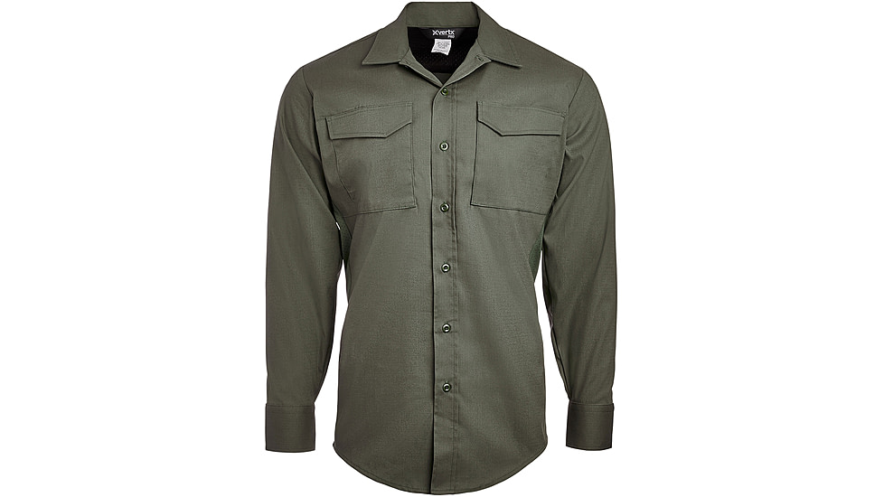 Vertx Phantom Flex Long Sleeve Shirt - Men's, OD Green, Extra Large/Short, F1 VTX8121 OD XLARGE SHORT