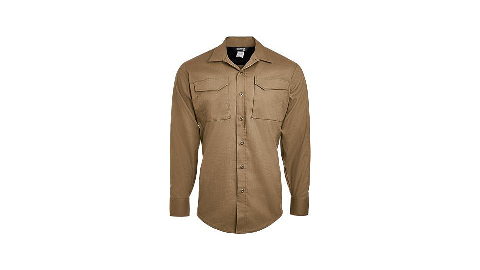 Vertx Phantom Flex Long Sleeve Shirts - Mens, Desert Tan, Long, 2XL, VTX8121DT2XLLONG