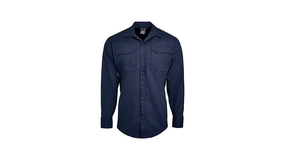 Vertx Phantom Flex Long Sleeve Shirts - Mens, Navy, Long, 2XL, VTX8121NV2XLLONG