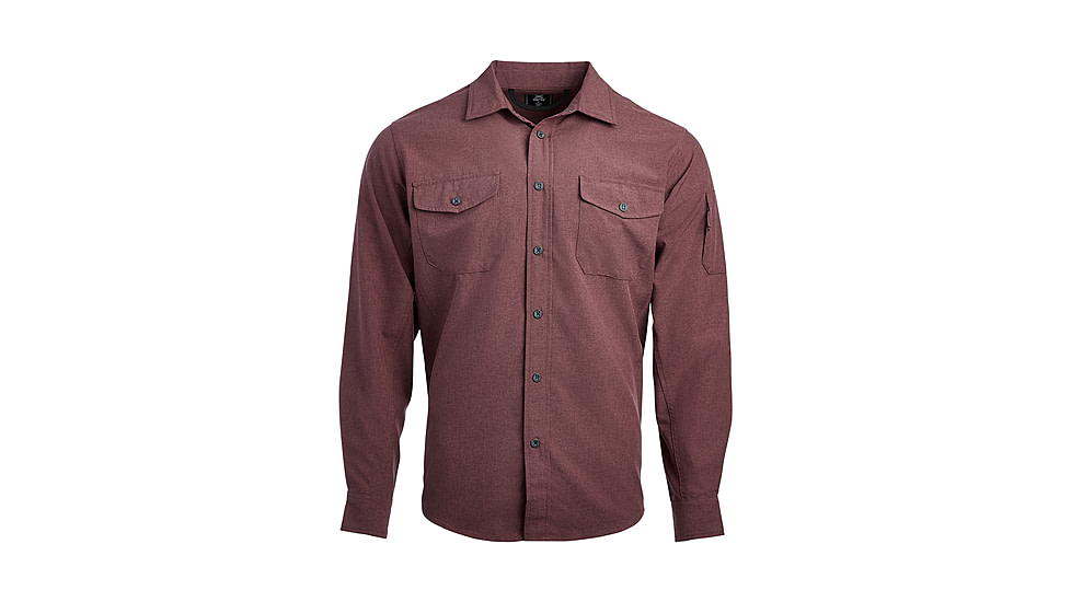 Vertx Recce Long Sleeve Technical Shirt - Mens, Warm Wine, Medium, 1521 WW MEDIUM