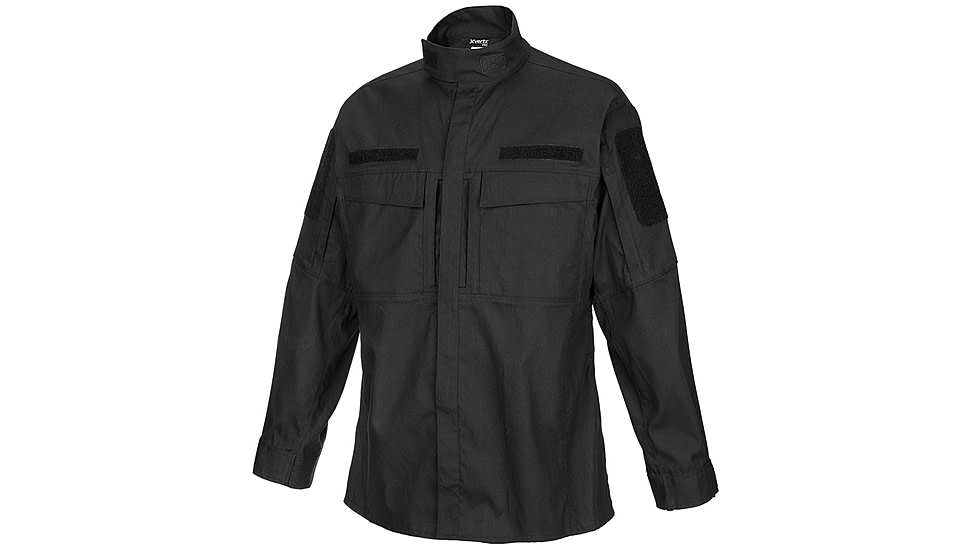 Vertx Recon Flex Garrison Shirt - Long Sleeve - Mens, Black, Medium Regular, F1 VTX1920 BK MEDIUM REG