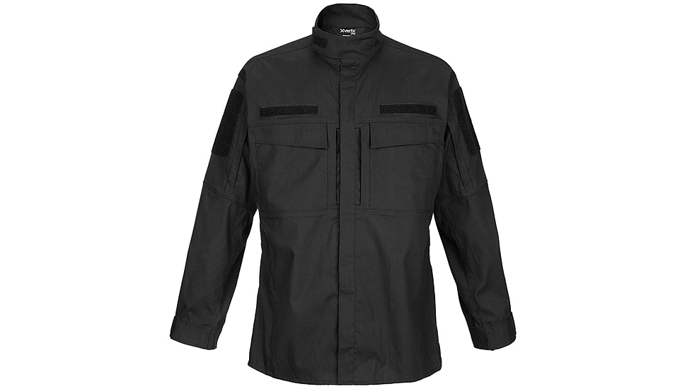 Vertx Recon Flex Garrison Shirt - Long Sleeve - Mens, Black, Medium Regular, F1 VTX1920 BK MEDIUM REG