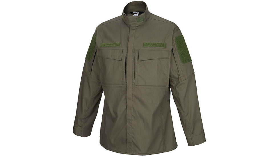 Vertx Recon Flex Garrison Shirt - Long Sleeve - Mens, Od Green, Small Regular, F1 VTX1920 OD SMALL REG