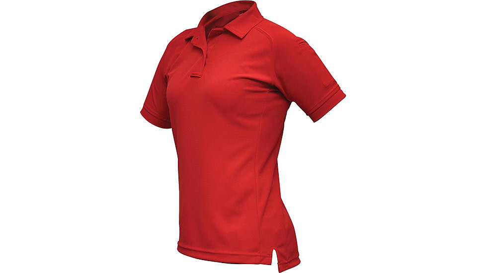 Vertx Women's Coldback Short Sleeve Polo Shirt, Red, Size Small VTX4010RDP-SMALL