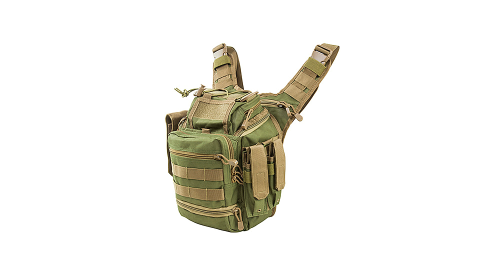 VISM First Responders Utility Bag, Green w/Tan CVFRB2918GT