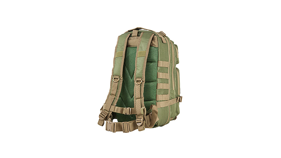 VISM Small Backpack, Green with Tan Trim CBSGT2949