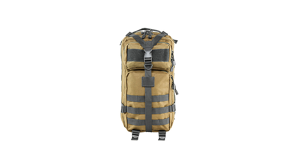 VISM Small Backpack, Tan with Urban Gray Trim CBSTU2949
